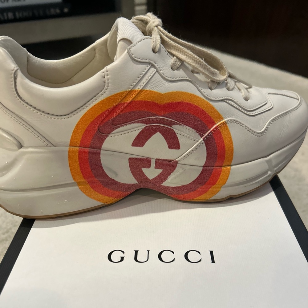 Gucci Rhyton printed sneak size 38